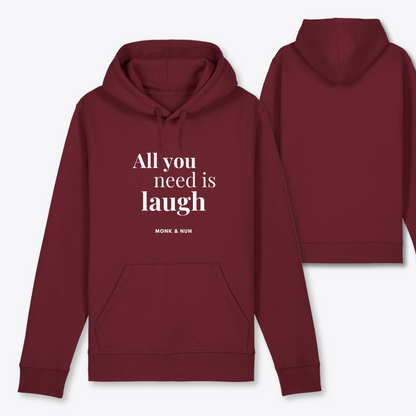 Damen Hoodie regular fit "ALL YOU NEED IS LAUGH"