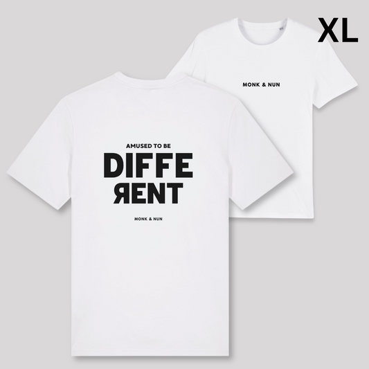 BD-Unisex T-Shirt "AMUSED TO BE DIFFERENT" dickere Qualität