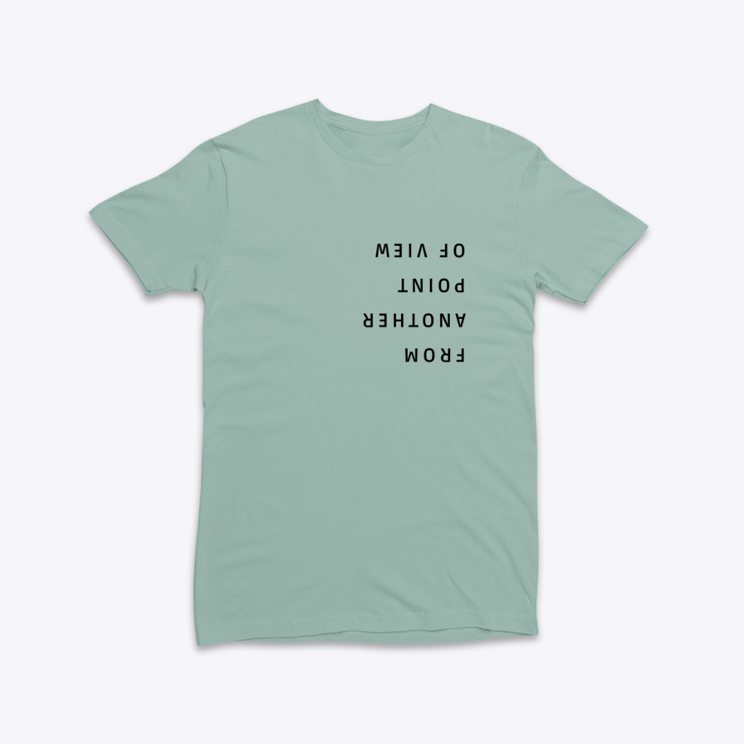 Damen T-Shirt slim fit stretchy "FROM ANOTHER POINT OF VIEW"