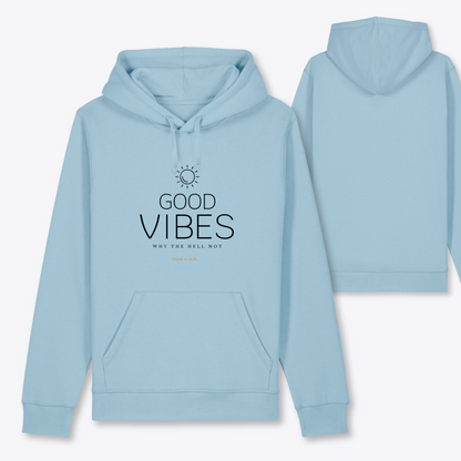 Damen Hoodie regular fit "GOOD VIBES" Bio-Baumwolle