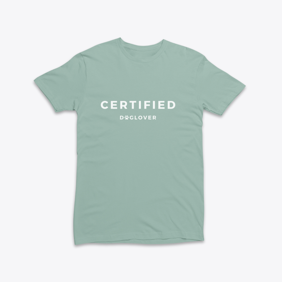 Damen T-Shirt slim fit stretchy "CERTIFIED DOGLOVER"