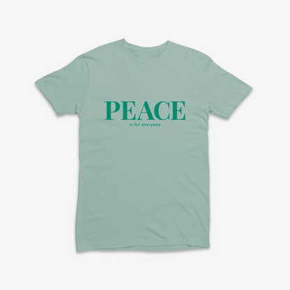 Damen T-Shirt slim fit stretchy "PEACE IS FOR EVERYONE"