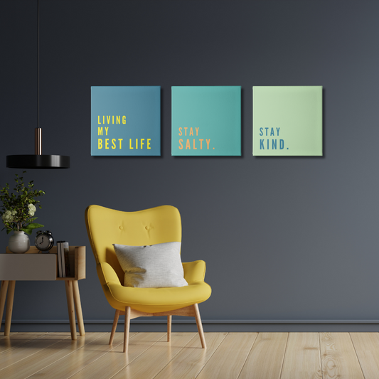 1 Leinwandbild "GOLDEN VIBES"