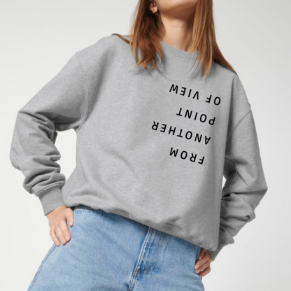 Damen Sweater oversized fit "FROM ANOTHER POINT OF VIEW"