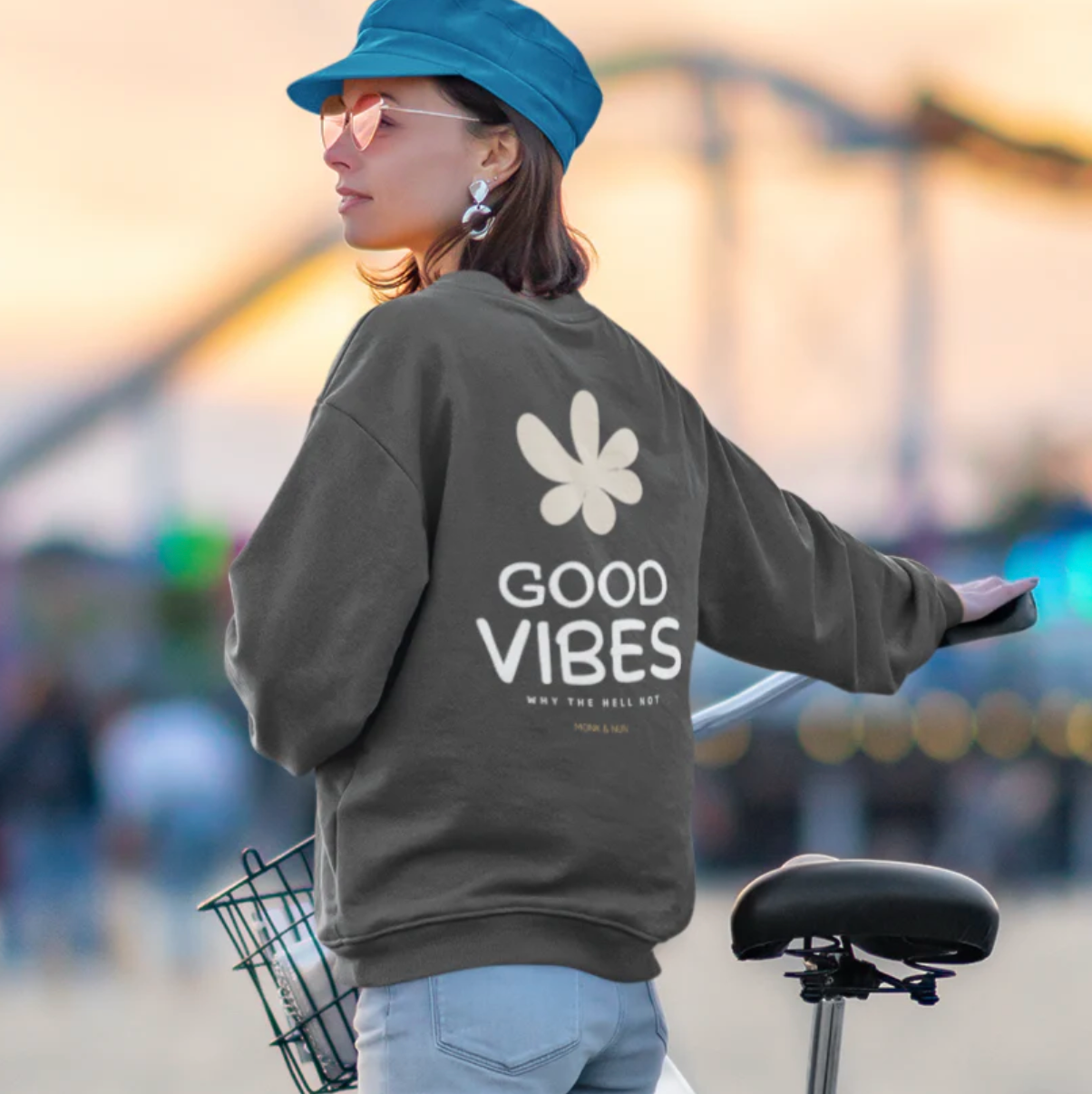 BD-Unisex Sweater "GOOD VIBES" -Backprint