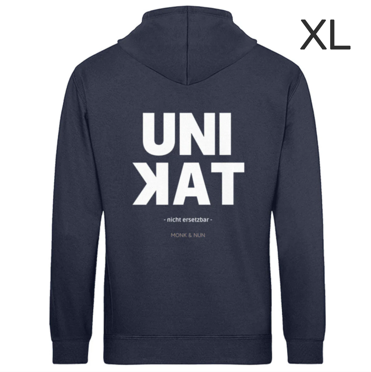 BD-Unisex Hoodie regular fit "UNIKAT-NICHT ERSETZBAR" Backprint