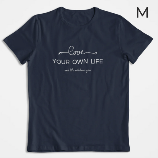 BD-Unisex T-Shirt "LOVE YOUR OWN LIFE" sommerlich leicht