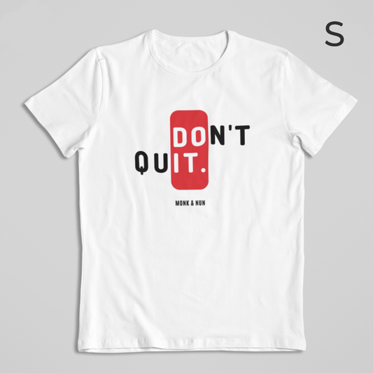 BD-Unisex T-Shirt "DON'T QUIT" sommerlich leicht