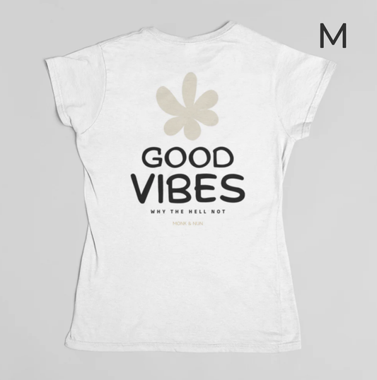 BD-Damen T-Shirt slim fit "GOOD VIBES" - Backprint