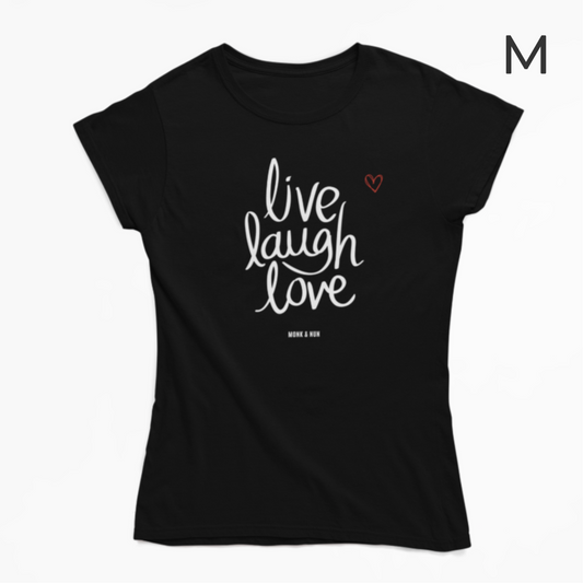 BD-Damen T-Shirt slim fit "LIVE LAUGH LOVE"