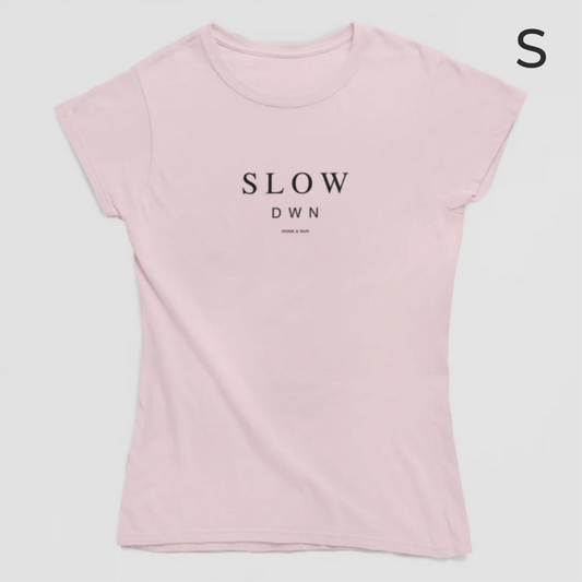 BD-Damen T-Shirt slim fit "SLOW DOWN"