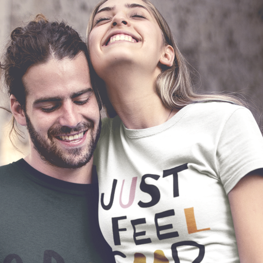 Unisex T-Shirt "JUST FEEL GOOD" Bio-Baumwolle