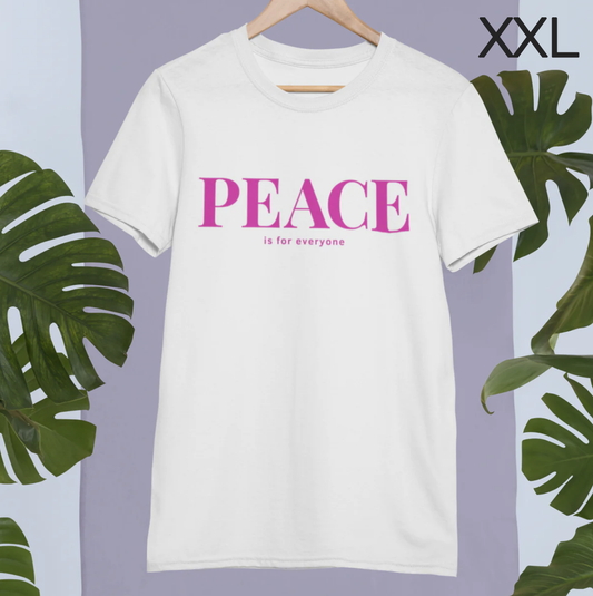 BD-Unisex T-Shirt "PEACE IS FOR EVERYONE" dickere Qualität