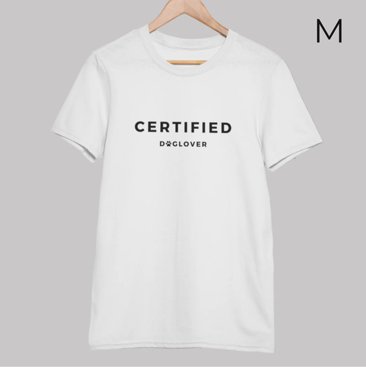 BD-Unisex T-Shirt "CERTIFIED DOGLOVER" dickere Qualität
