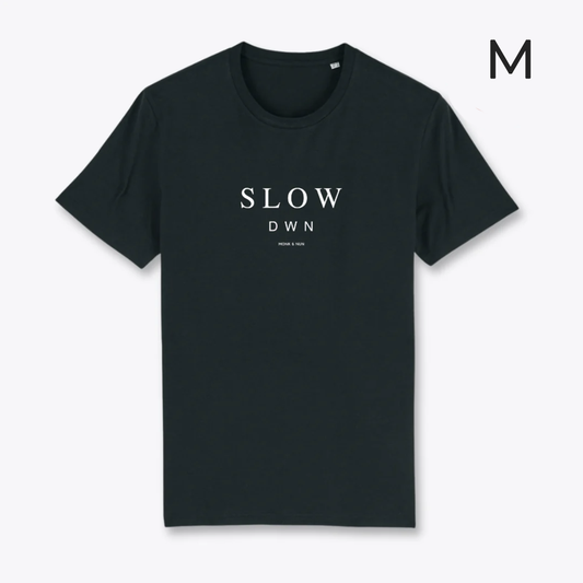 BD-Unisex T-Shirt "SLOW DOWN" dickere Qualität