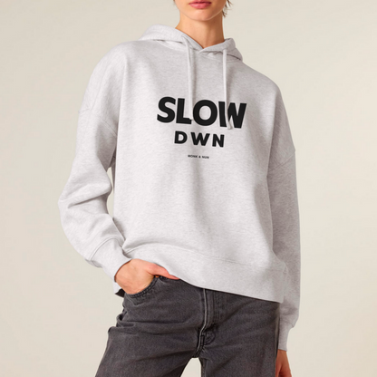 Boxcut Hoodie "SLOW DOWN"