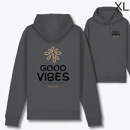 BD-Unisex Hoodie regular fit "GOOD VIBES" Backprint