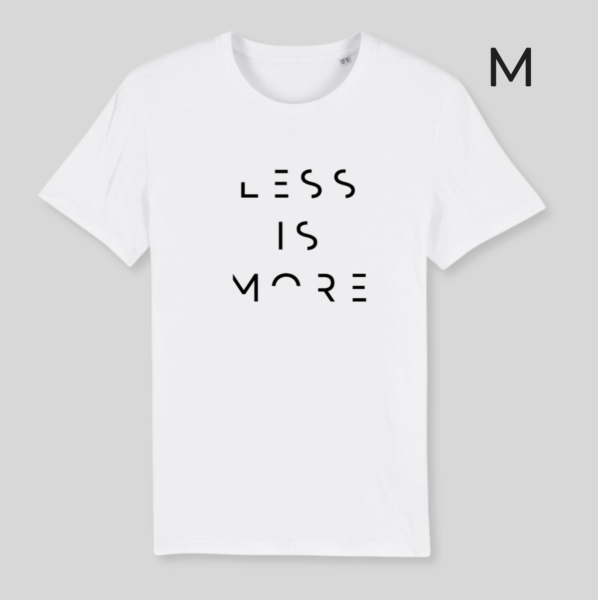 BD-Unisex T-Shirt "LESS IS MORE" dickere Qualität