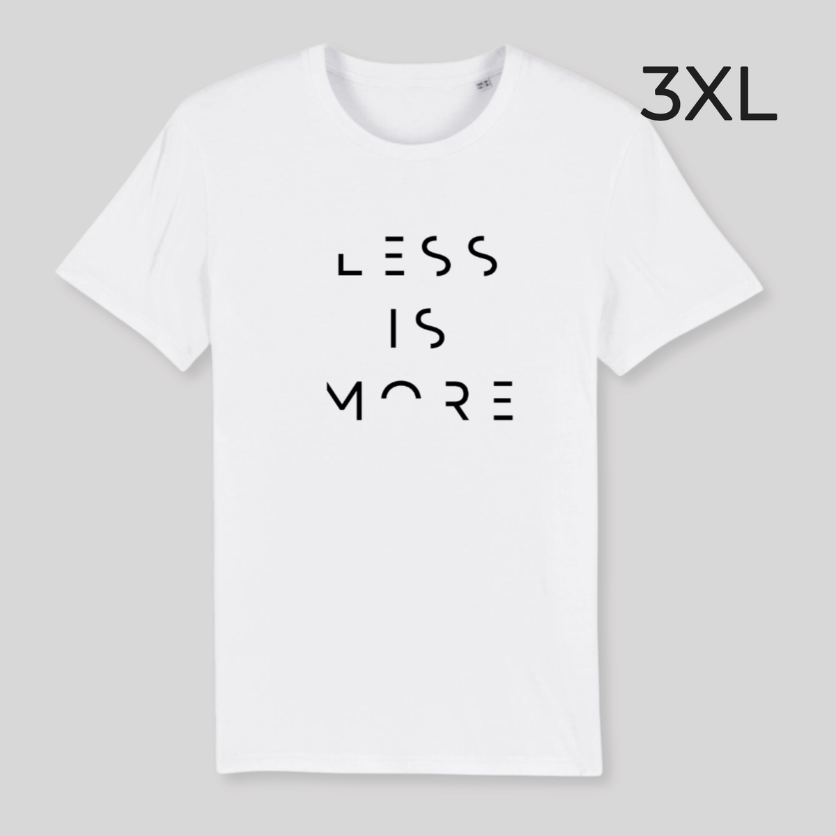 BD-Unisex T-Shirt "LESS IS MORE" dickere Qualität