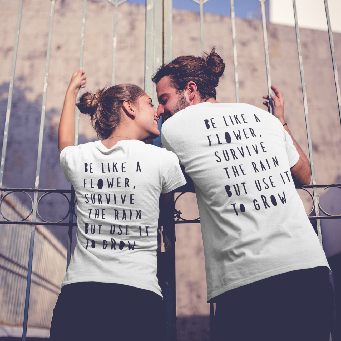 Unisex T-Shirt "BE LIKE A FLOWER" Bio-Baumwolle