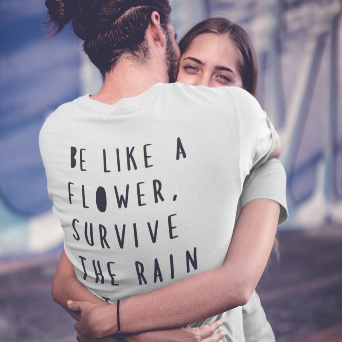 Unisex T-Shirt "BE LIKE A FLOWER" Bio-Baumwolle