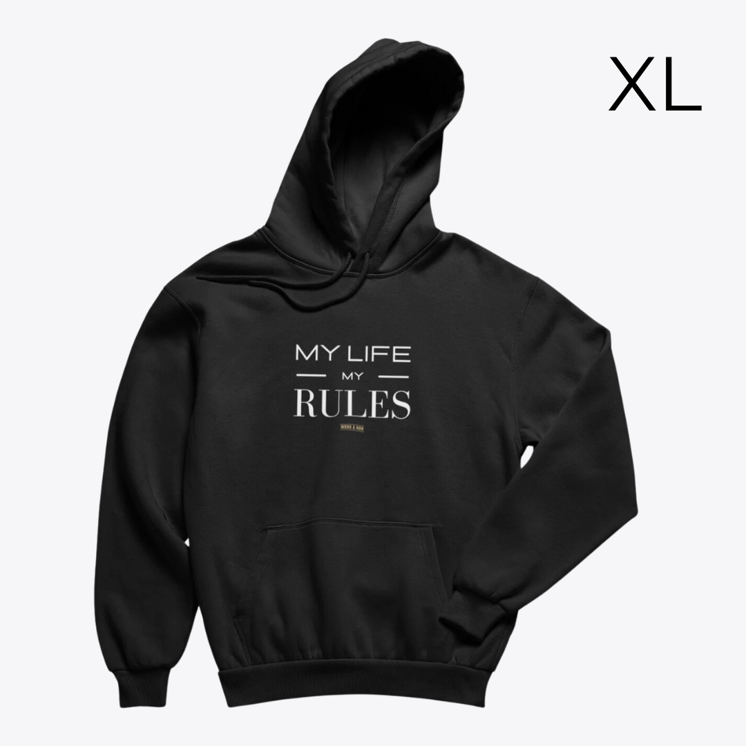 BD-Unisex Hoodie regular fit "MY LIFE MY RULES"