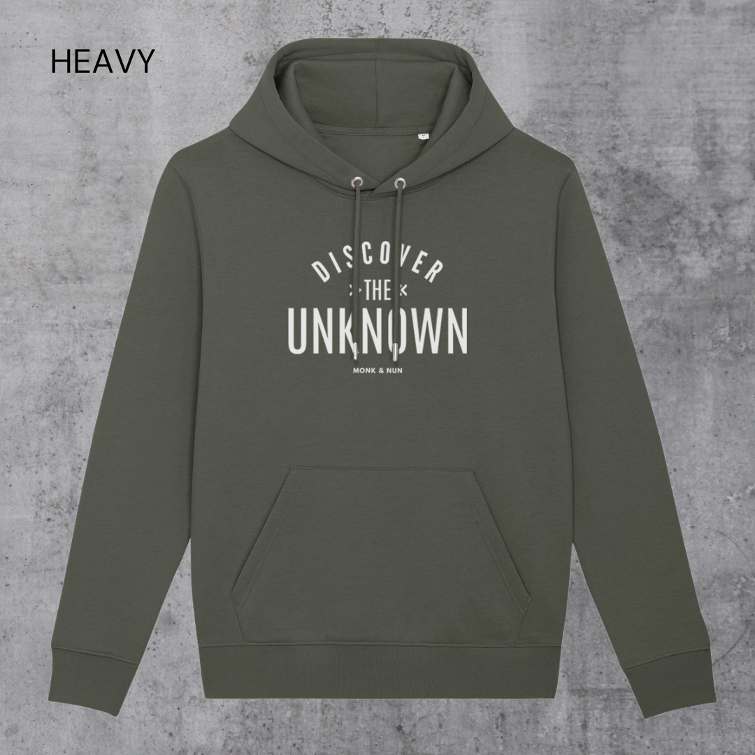 HEAVY Hoodie Unisex "DISCOVER THE UNKNOWN"