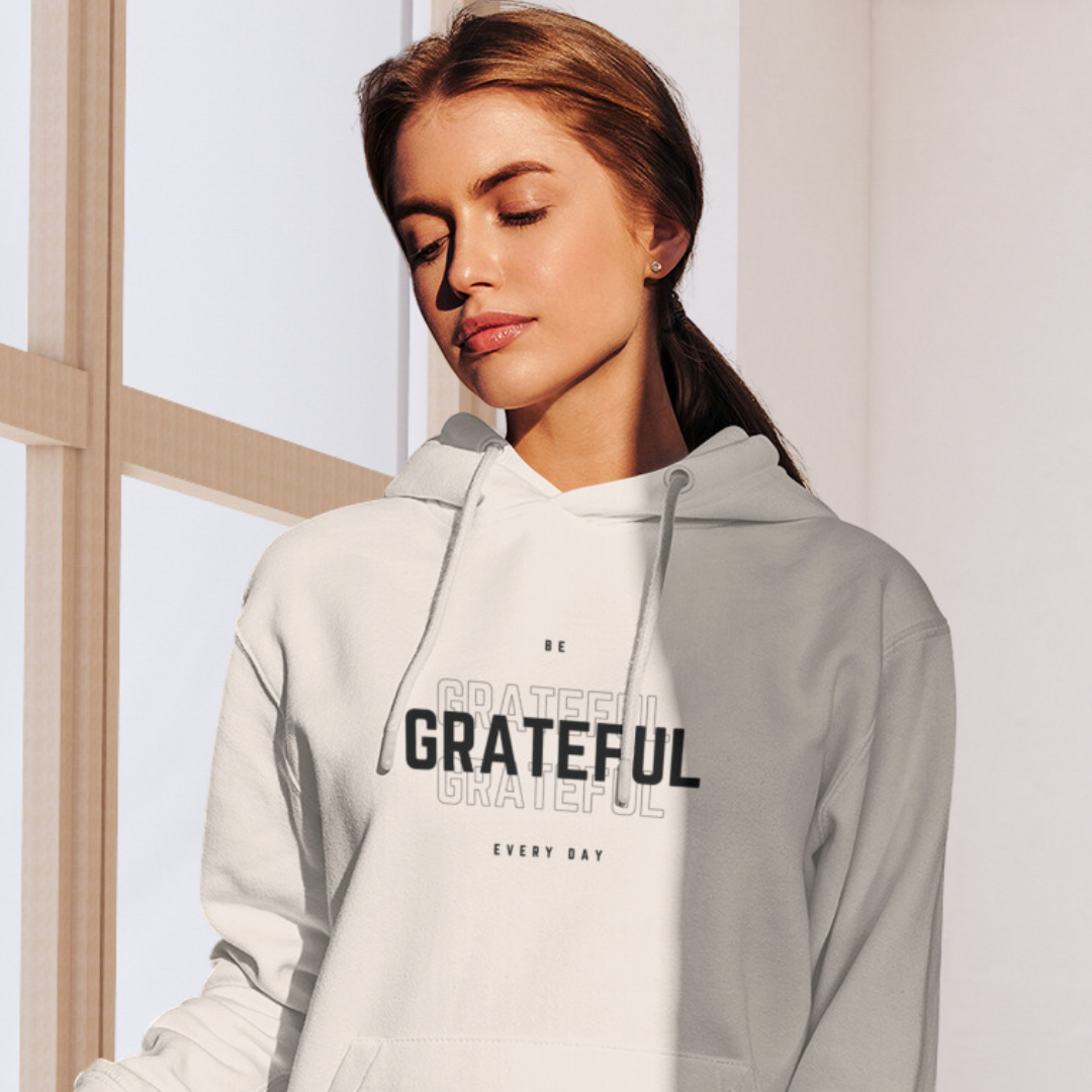 Damen Hoodie regular fit "BE GRATEFUL EVERY DAY"