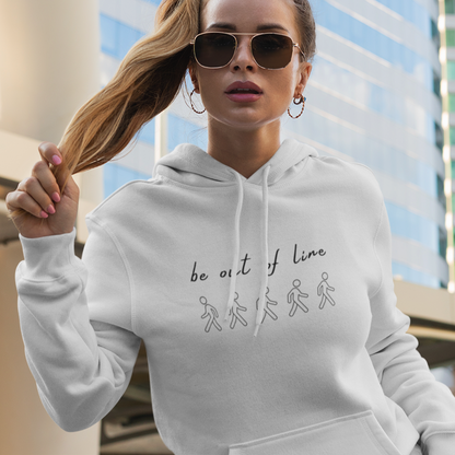Damen Hoodie regular fit "BE OUT OF LINE"