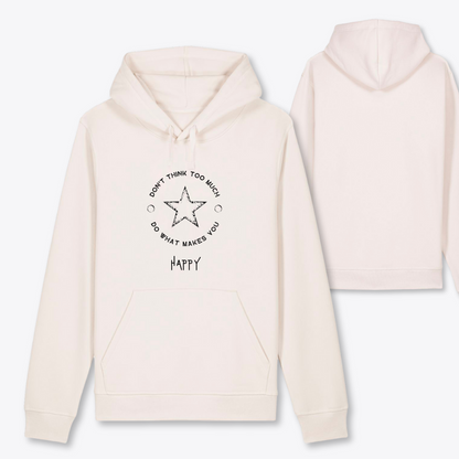 Damen Hoodie regular fit "DON'T THINK TOO MUCH..."
