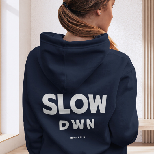 Damen Hoodie regular fit "SLOW DOWN"
