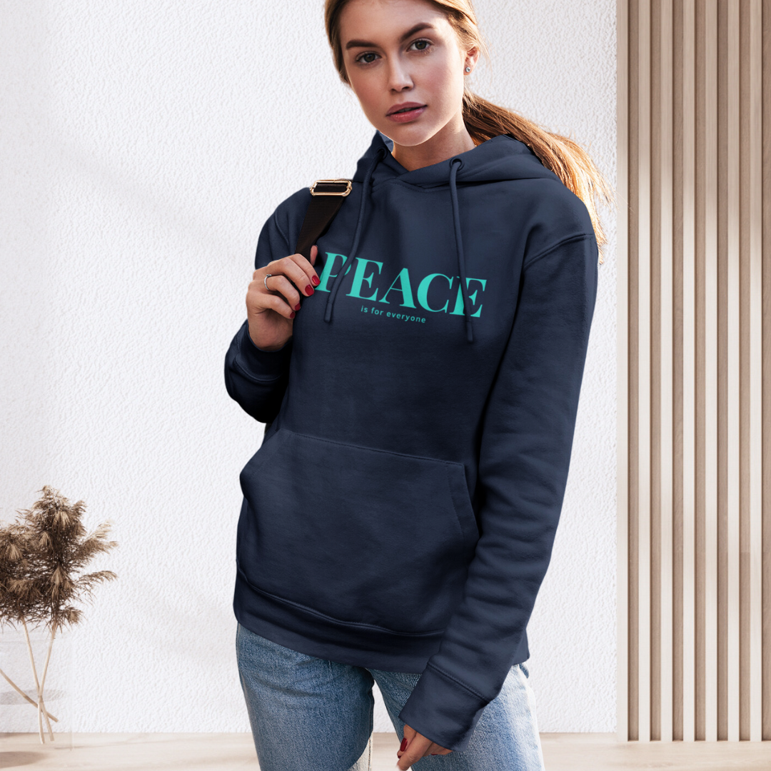 Damen Hoodie regular fit "PEACE IS FOR EVERYONE"