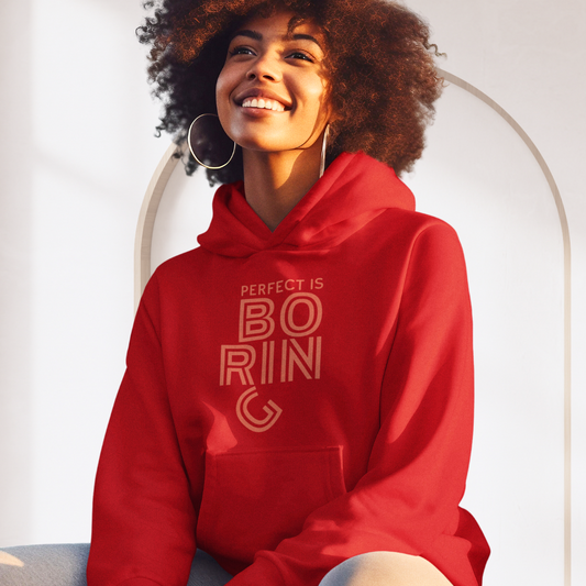 Damen Hoodie regular fit "PERFECT IS BORING"