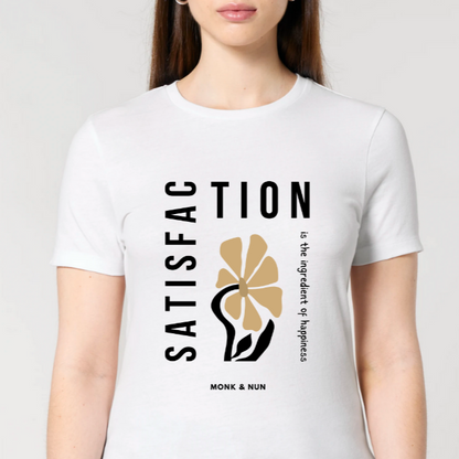 Damen T-Shirt slim fit stretchy "SATISFACTION"