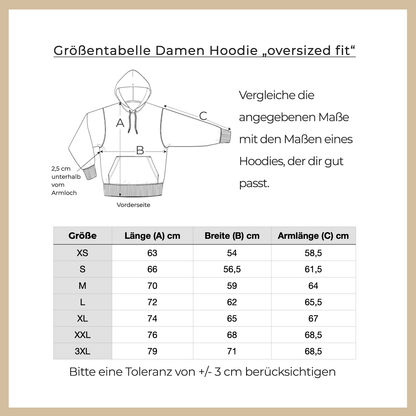 BD-Damen Hoodie oversized fit "FROM ANOTHER POINT OF VIEW"