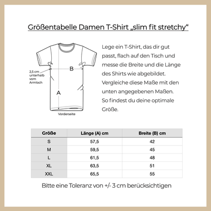 Damen T-Shirt slim fit stretchy "FROM ANOTHER POINT OF VIEW"
