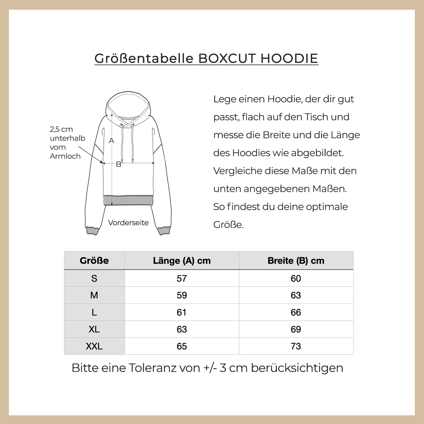 Boxcut Hoodie "NO ONE IS YOU AND THAT IS YOUR POWER"