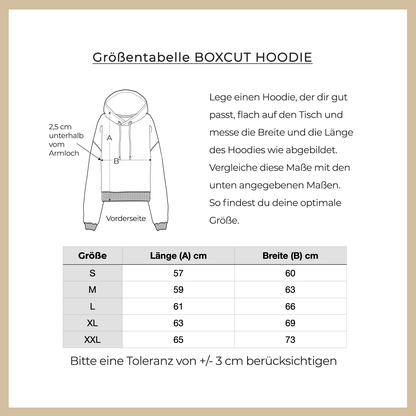 Boxcut Hoodie "NO ONE IS YOU AND THAT IS YOUR POWER"