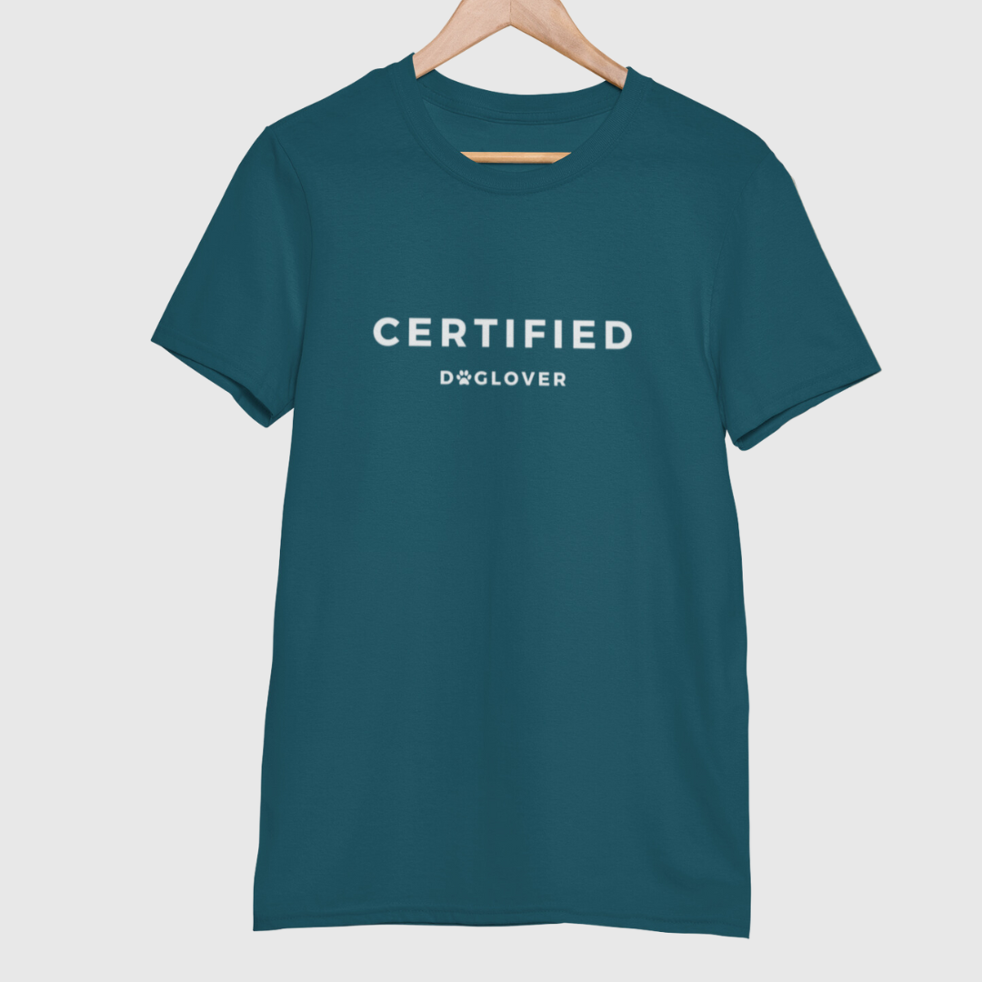 Unisex T-Shirt "CERTIFIED DOGLOVER" Bio-Baumwolle