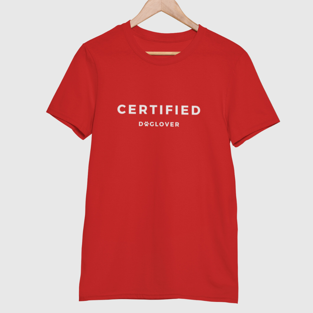 Unisex T-Shirt "CERTIFIED DOGLOVER" Bio-Baumwolle