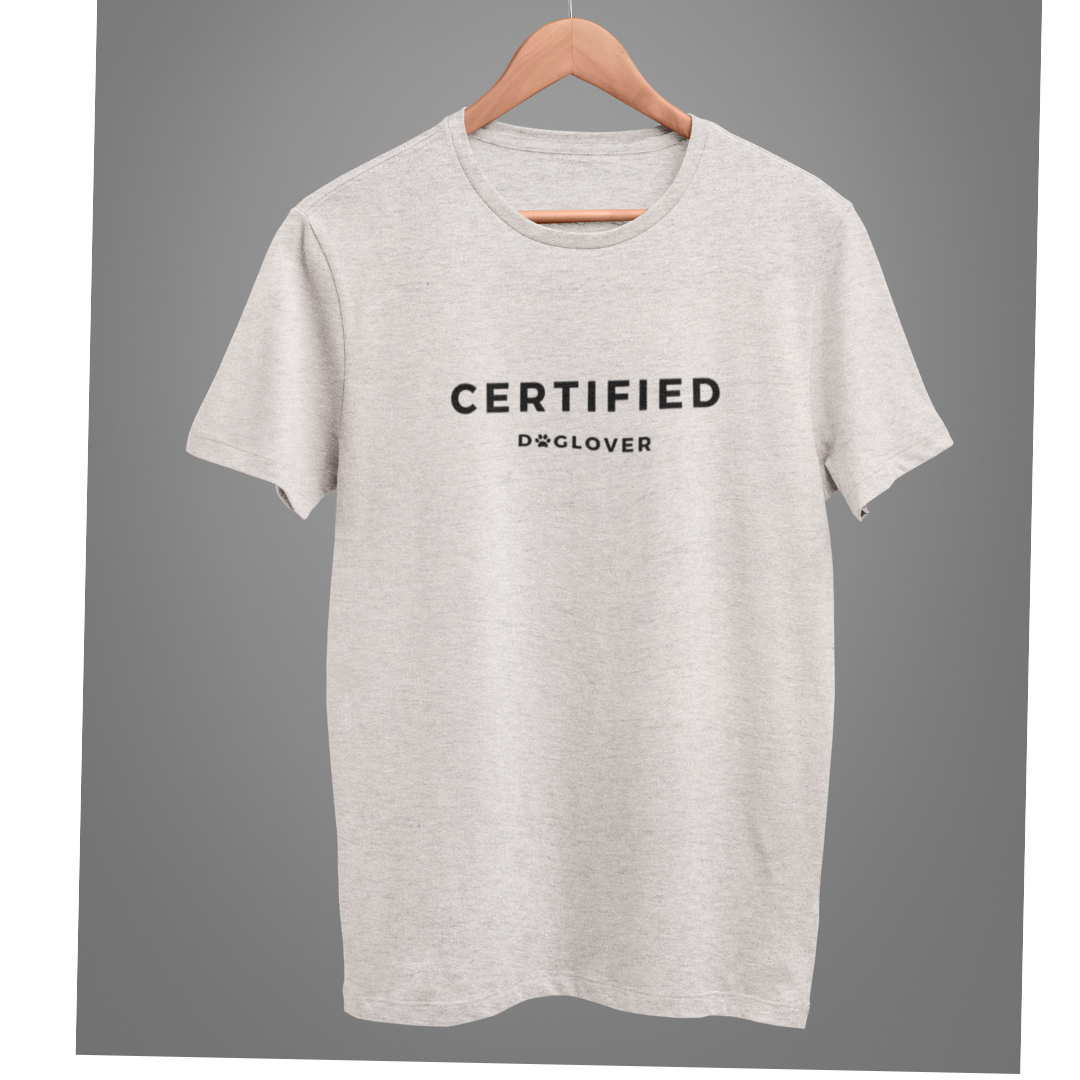 Unisex T-Shirt "CERTIFIED DOGLOVER" Bio-Baumwolle
