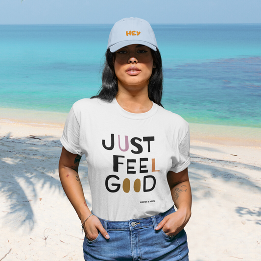 Damen T-Shirt fashion fit "JUST FEEL GOOD"