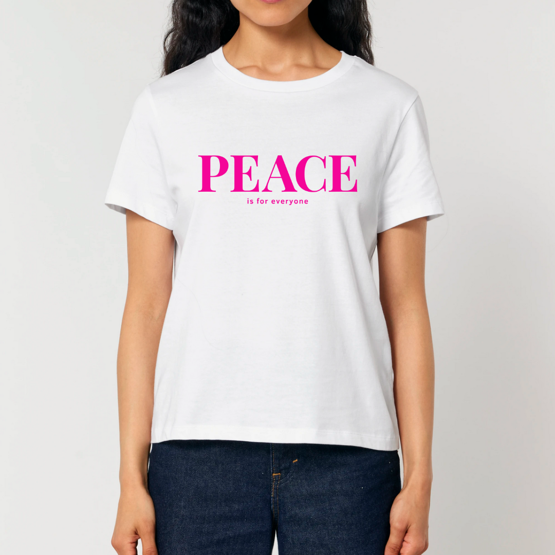 Damen T-Shirt fashion fit "PEACE IS FOR EVERYONE"