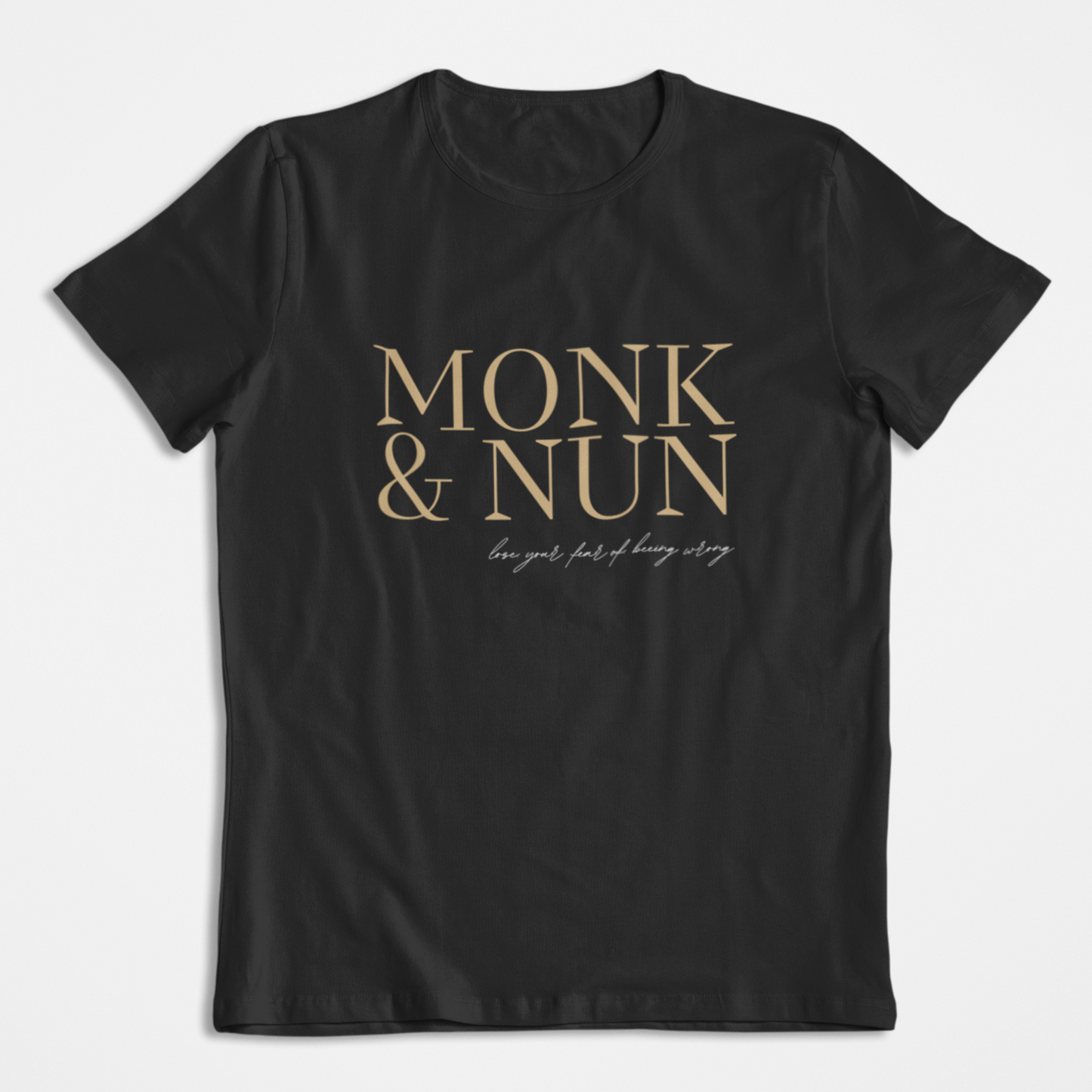 Damen T-Shirt loose fit "MONK & NUN" Bio-Baumwolle