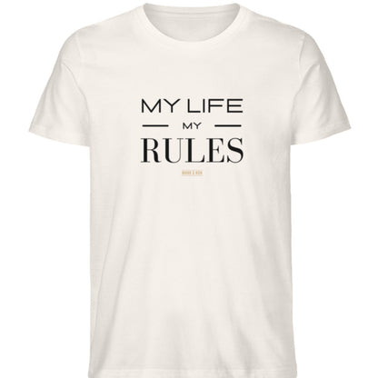 Herren T-Shirt Bio-Baumwolle "MY LIFE MY RULES"
