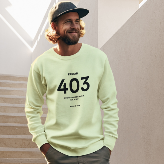 Bio Sweatshirt Unisex "ERROR 403"