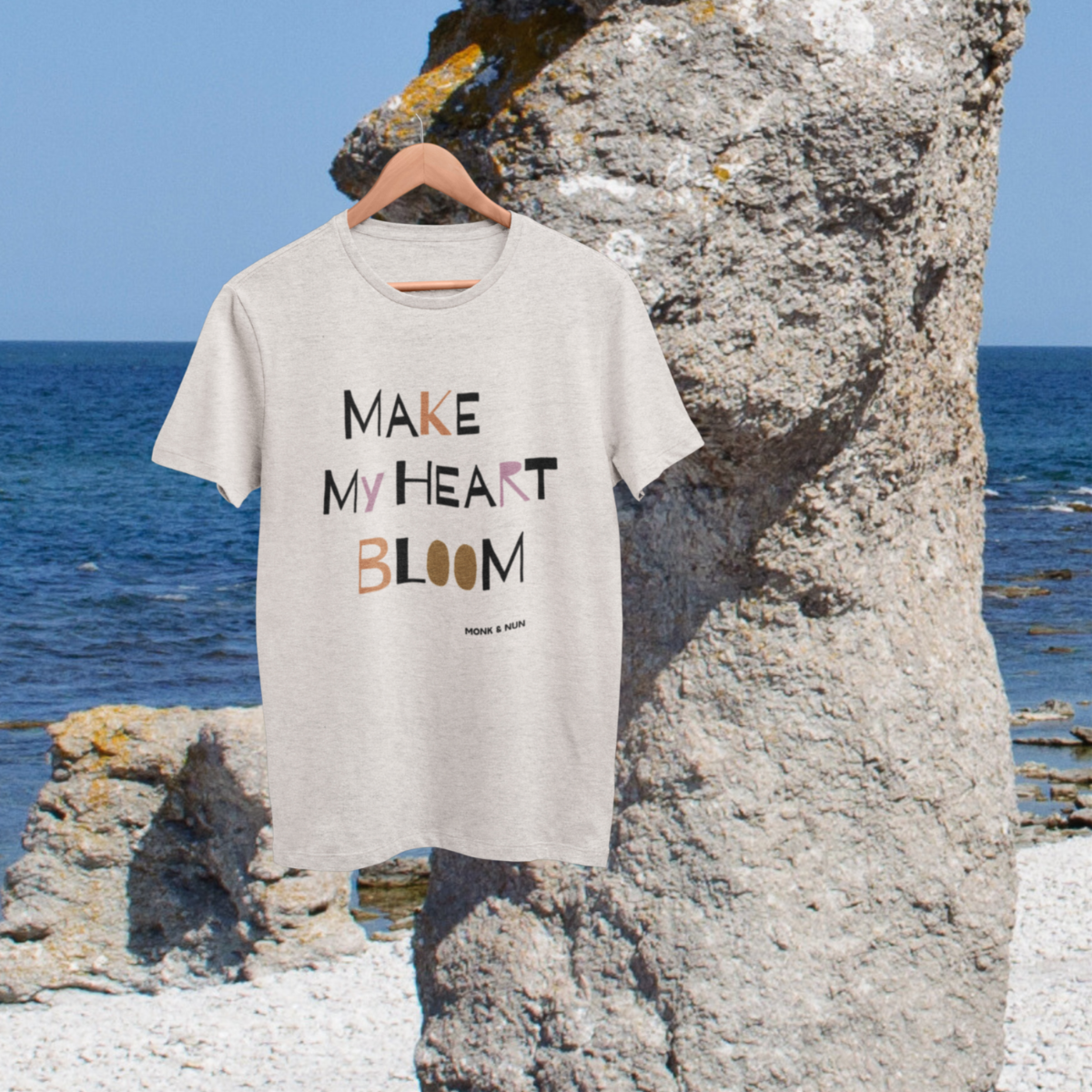 Unisex T-Shirt "MAKE MY HEART BLOOM" Bio-Baumwolle
