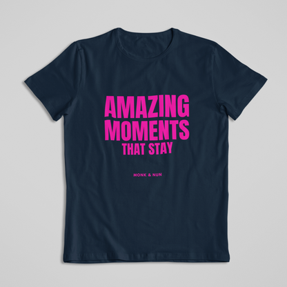 Damen T-Shirt loose fit "AMAZING MOMENTS..."