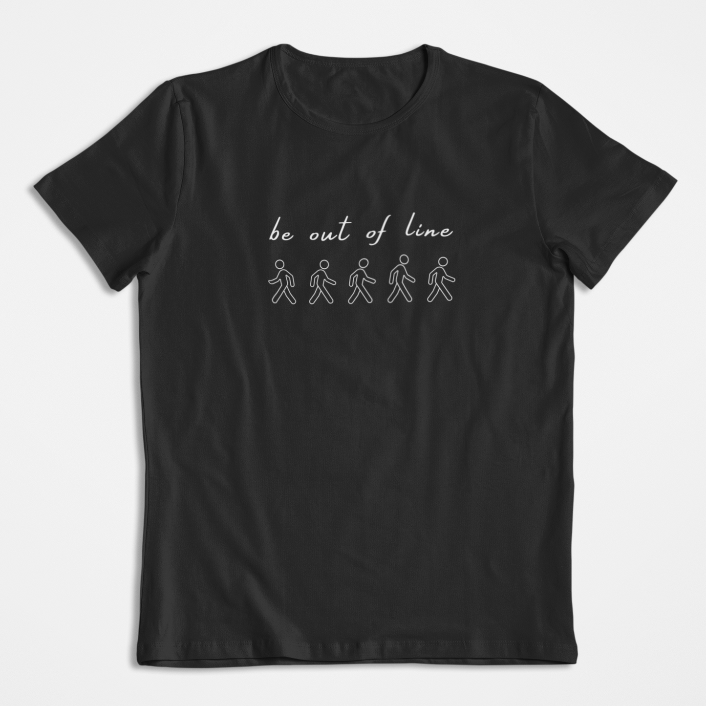 Damen T-Shirt loose fit "BE OUT OF LINE" Bio-Baumwolle