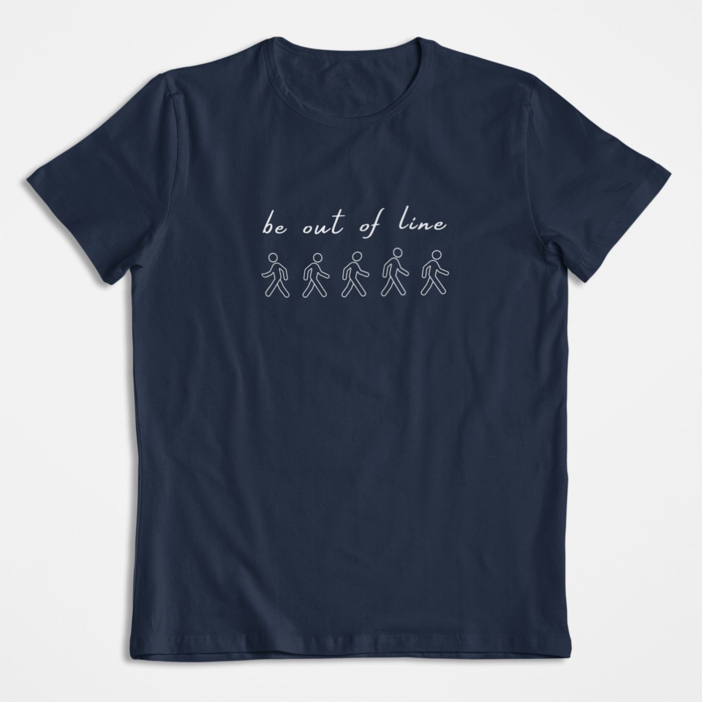 Damen T-Shirt loose fit "BE OUT OF LINE" Bio-Baumwolle